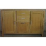 20th century light oak sideboard