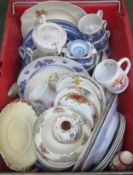 Quantity of various Blue and White china, plus various other ceramics