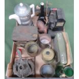 Various sundries including Radio, camping stove, plus various other sundries