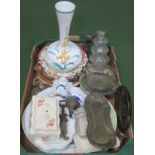 Mixed lot including ceramics, glass, tin etc