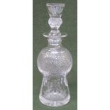 Edinburgh crystal etched thistle pattern Liquor decanter. Approx. 21cm High