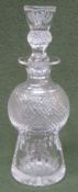 Edinburgh crystal etched thistle pattern Liquor decanter. Approx. 21cm High