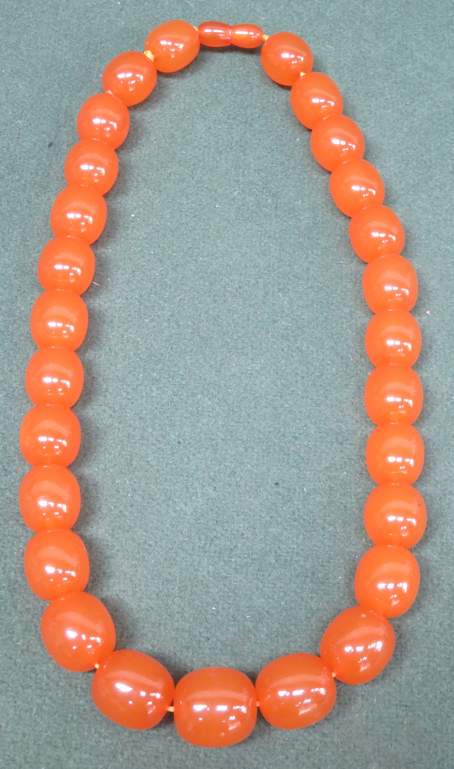 Strand of graduated Russian Amber beads. Weight Approx. 92.9G