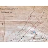 HAND DRAWN PLAN- PARISH OF THORNTON NEAR CROSBY LIVERPOOL, FOR BENEFIT OF RATE PAYERS, DATED 1848,