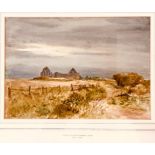 GEORGE RUSSELL GOWANS, 'ABBEY RUINS', WATERCOLOUR, MONOGRAM ON BOTTOM LEFT, FRAMED AND GLAZED,