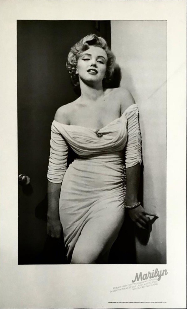 PHILIPPE HALSMAN STUDIO PORTRAIT POSTER, MODERN ART EDITIONS, STUDY OF MARILYN MONROE, FRAMED AND