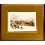 M J STARLING- 'APPLEBY, WESTMORLAND' PRINT OF AN ENGRAVING, SIGNED LOWER RIGHT AND LOWER LEFT,