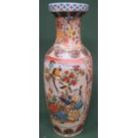 Large Oriental glazed ceramic vase. App. 60cm High