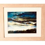 MAUREEN BENNETT- 'EVENING SKY GREAT ASBY', ACRYLIC, SIGNED LOWER RIGHT, APPROXIMATELY 28 x 38cm