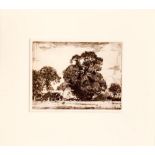 ADAM BRUCE THOMSON, FARM ETCHING, 1906, SIGNED LOWER CENTRE, APPROXIMATELY 16.5 x 20.5cm