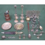 Mixed lot of various brassware