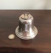 SMALL SILVER BELL FORM INKWELL