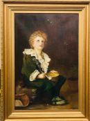 A. D. TAYLOR - AFTER MILLAIS OIL ON CANVAS "BUBBLES", AN ATTRACTIVE COPY, DATED 1907(?). APPROX.