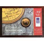 ROYAL MINT GOLD 22ct SOVEREIGN IN ORIGINAL PACKET DATE 2000