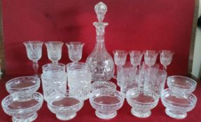 PARCEL OF VARIOUS GLASSWARE INCLUDING STUART CRYSTAL