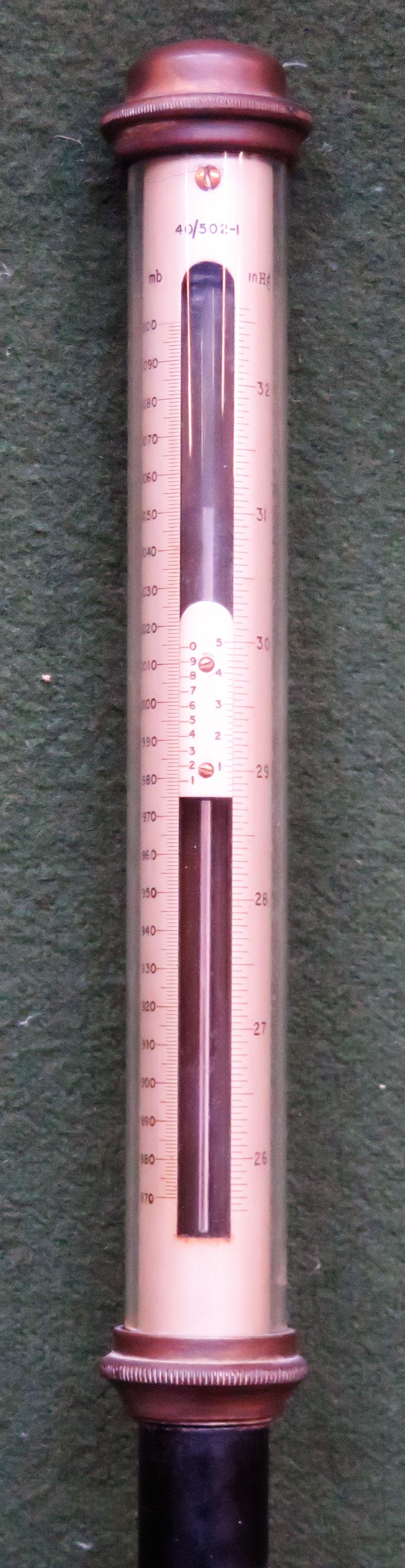Early 20th century Chadburns stick barometer. Approx. 93cm H, Plus Harrisons of Liverpool hardback - Image 4 of 4