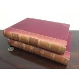 'HUTCHINSON'S POPULAR BOTANY', KNIGHT & STEP, TWO VOLUMES, QUARTER MOROCCAN LEATHER