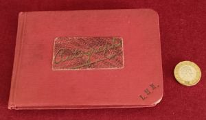 AUTOGRAPH ALBUM CONTAINING VARIOUS AUTOGRAPHS OF ACTRESSES, SINGERS, ETC, INCLUDING JOAN SUMMERS,