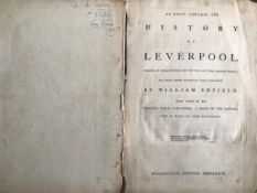 ENFIELD 'HISTORY OF LIVERPOOL', FIRST EDITION, PRINTED WARRINGTON 1773