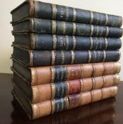 WILSON 'NOCTES AMBROSIANAE', THREE VOLUMES, QUARTER LEATHER BOARDS, 1864, BLACKWOOD & SONS, PLUS