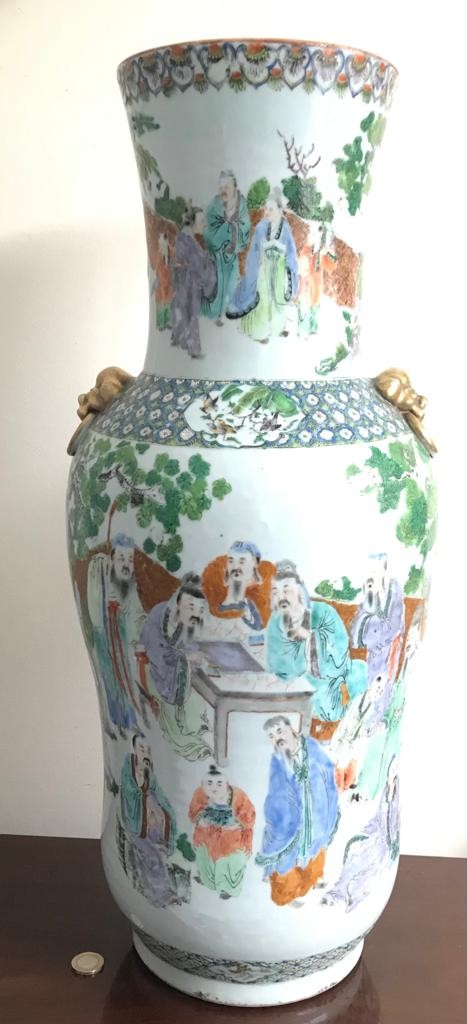 19th CENTURY CHINESE VASE, APPROXIMATELY 60cm HIGH