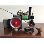 MODEL MAMOD, BIRMINGHAM ENGLAND, LIVE STEAM ROLLER WITH STEERING ROD, ETC, AS PHOTO