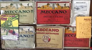 EIGHT VARIOUS MECCANO BOOKLETS AND LEAFLETS