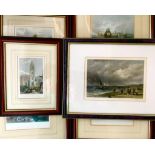 COLLECTION OF SIX PRINTS DEPICTING OLD LIVERPOOL, FRAMED AND GLAZED