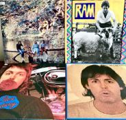 FOUR LP RECORDS- WINGS WILD LIFE, RAM, MCCARTNEY II AND RED ROSE SPEEDWAY