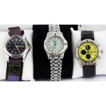 Three gents wristwatches including Seiko.