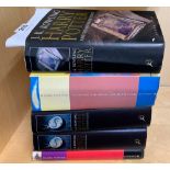 Five 1st edition Harry Potter hardback books, including a 1st edition of The Half Blood Prince