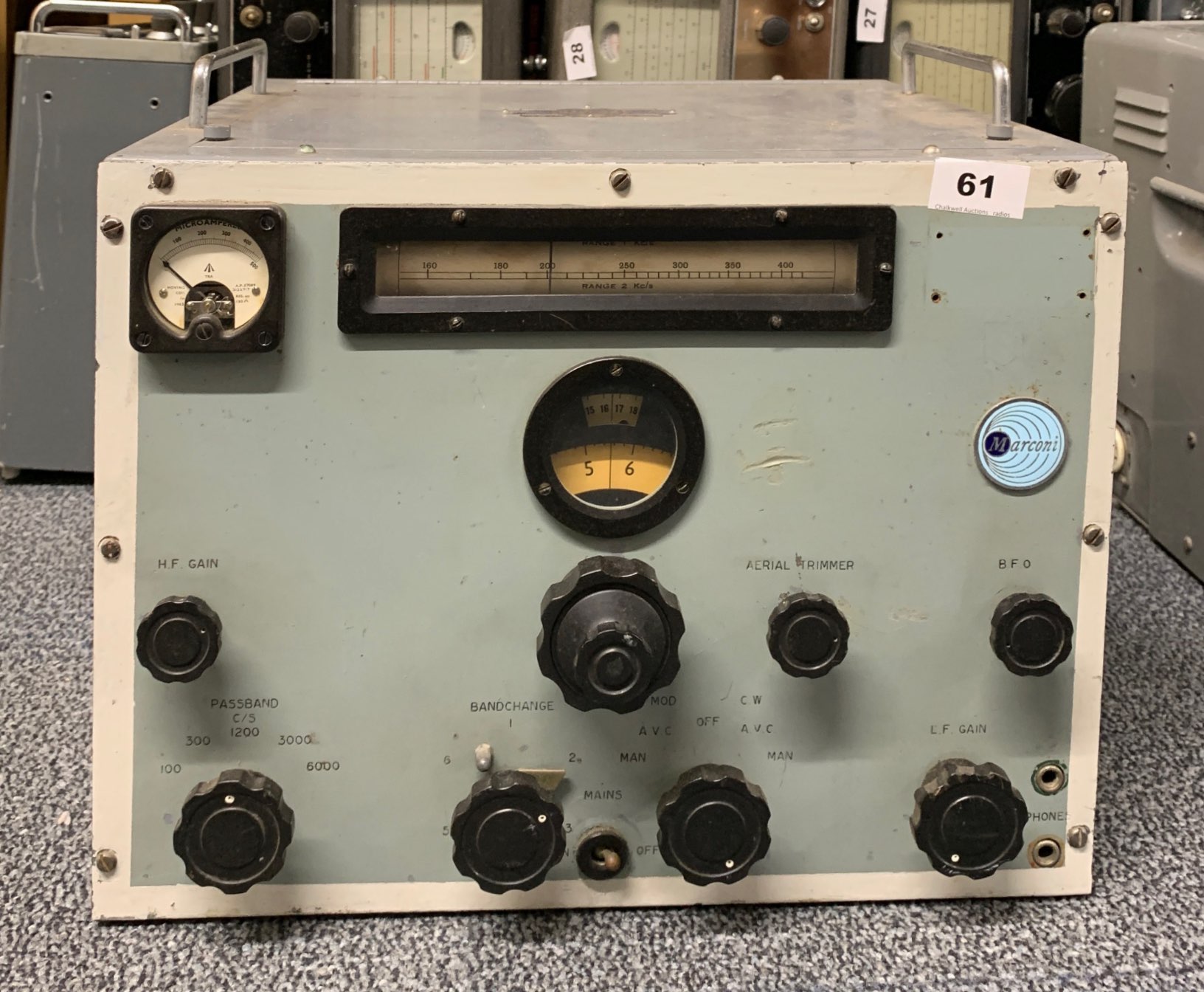 A Marconi receiver CR 100/2.