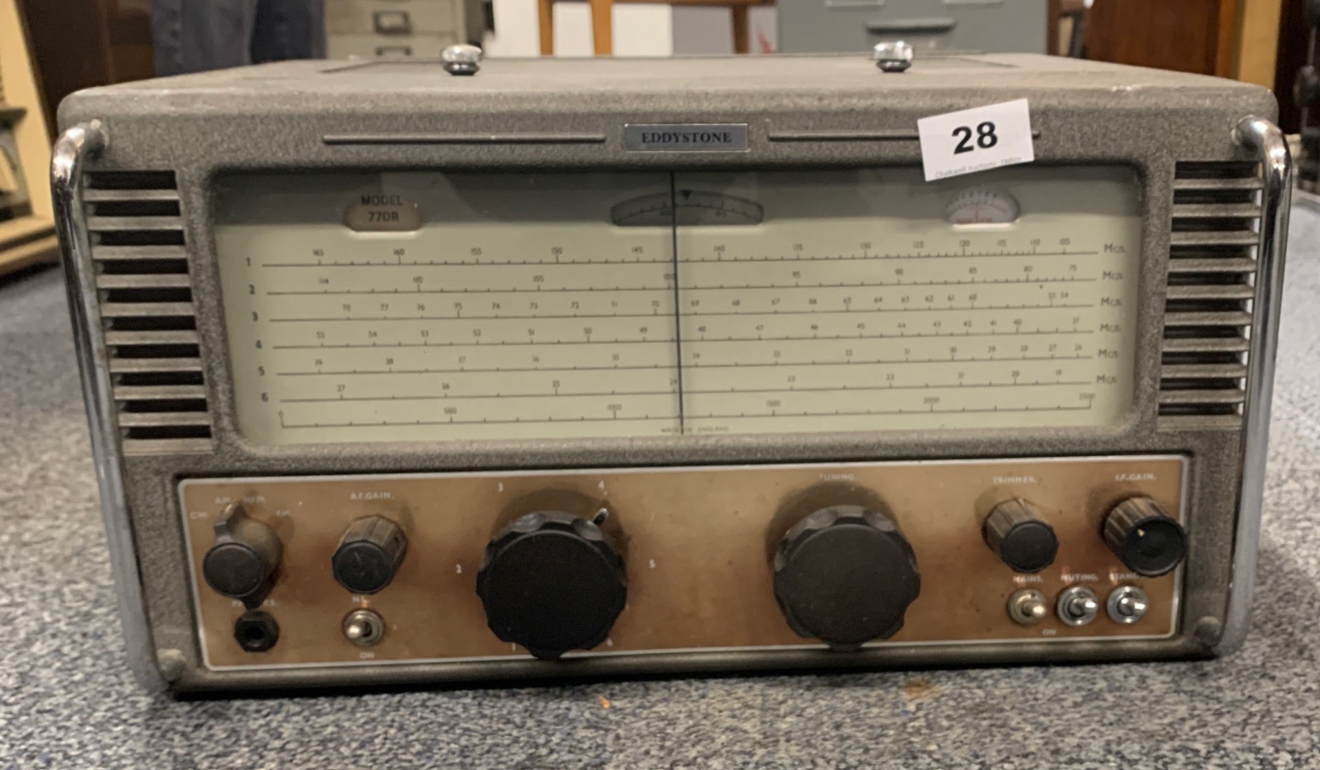 An Eddystone communication receiver model 770R.