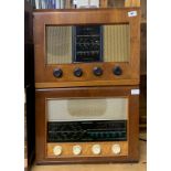 A wooden cased Bush radio type A.C.11 together with a further wooden cased Bush radio type A.C.34.