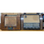 A wooden cased G.E.C radio B.C.3960 together with a further G.E.C wooden cased radio type BC.5543.