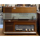 A wooden cased Unitra model K 101 together with a Ferranti wooden cased radio model A1143.