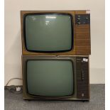 A wooden cased Murphey television receiver type V2023 together with a wooden cased Bush television