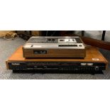 A Vintage Goodman's Module ninety Tuner Amplifier Receiver, W.62cm. and a Sony stereo cassette-