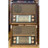 A vintage wooden cased Ekco radio model A239 together with a further wooden cased Ekco radio model