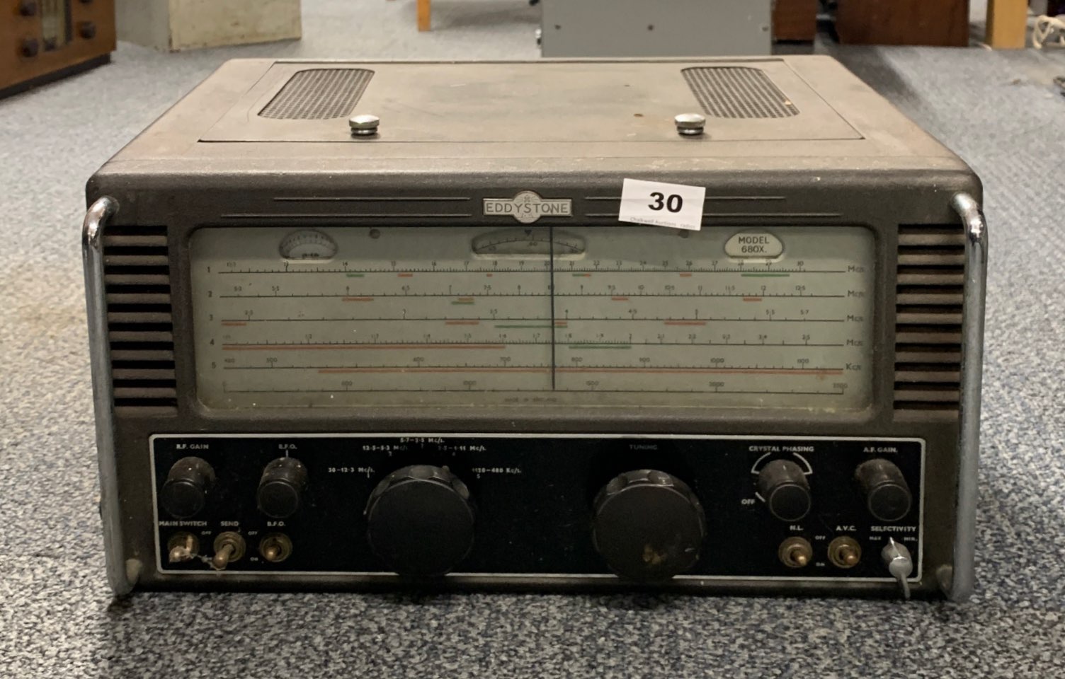 An Eddystone communication receiver model 680X.