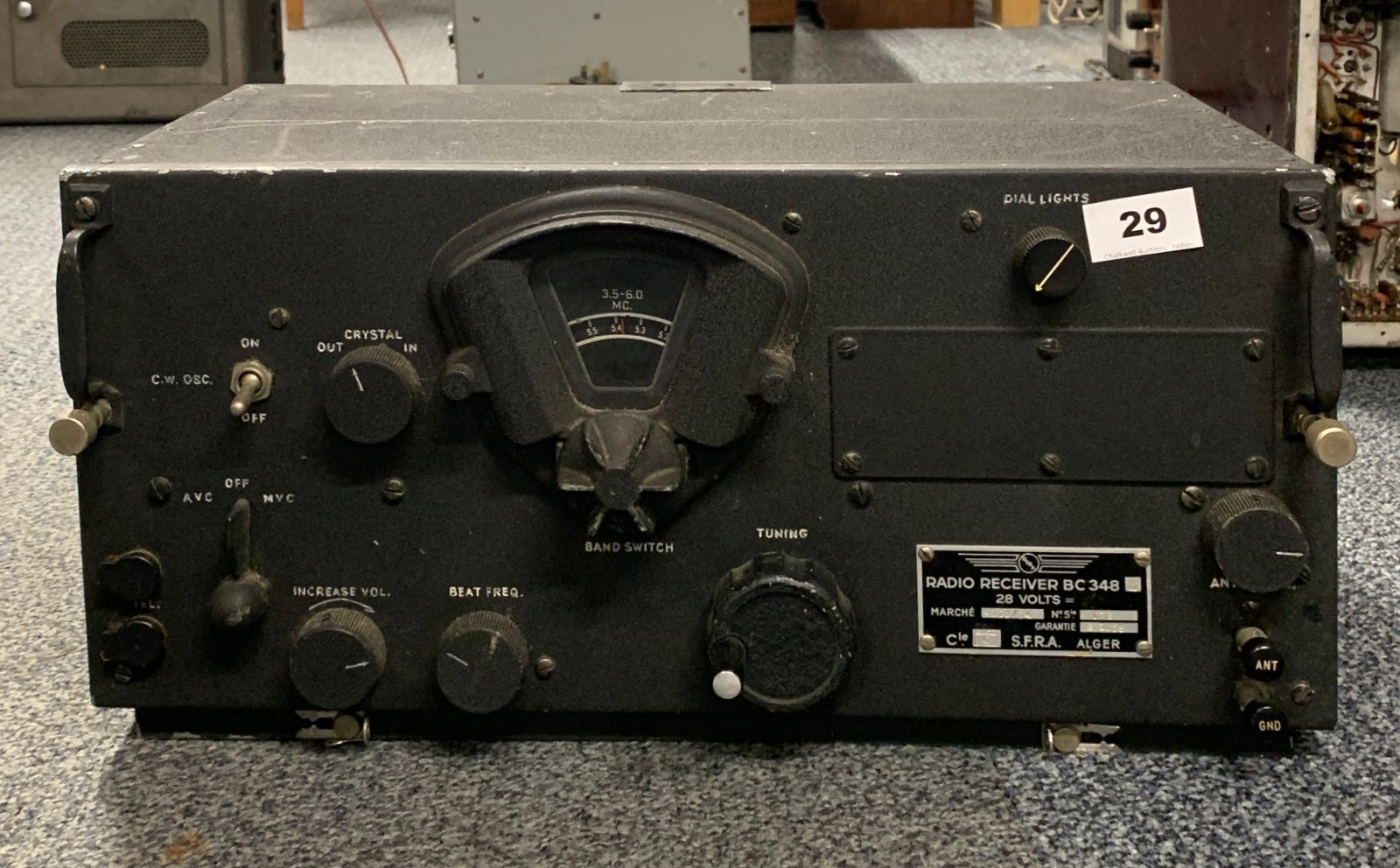 A S.F.R.A radio receiver model BC348.