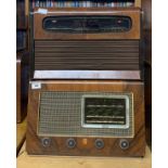 A wooden cased Ekco radio model A.104 together with a KB radio model GR.10.