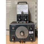 A Heath kit by Day storm model V-7AU valve volt meter together with a Heath kit by Day storm R-