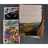A box of 52 Marvel 'The west coast' Avengers.