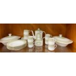 A Royal Doulton Sonnet pattern coffee and part dinner service.