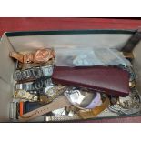 A box of mixed lady's and gent's watches.