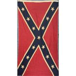 A vintage American Confederate flag, 154cm x 92cm.