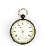 A hallmarked silver cased American Waltham pocket watch.