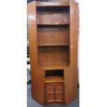 A vintage Nathan teak corner cabinet, H. 193cm.