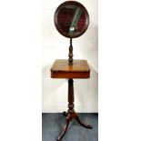 A 19th century gentleman's mahogany shaving stand, H. 155cm.